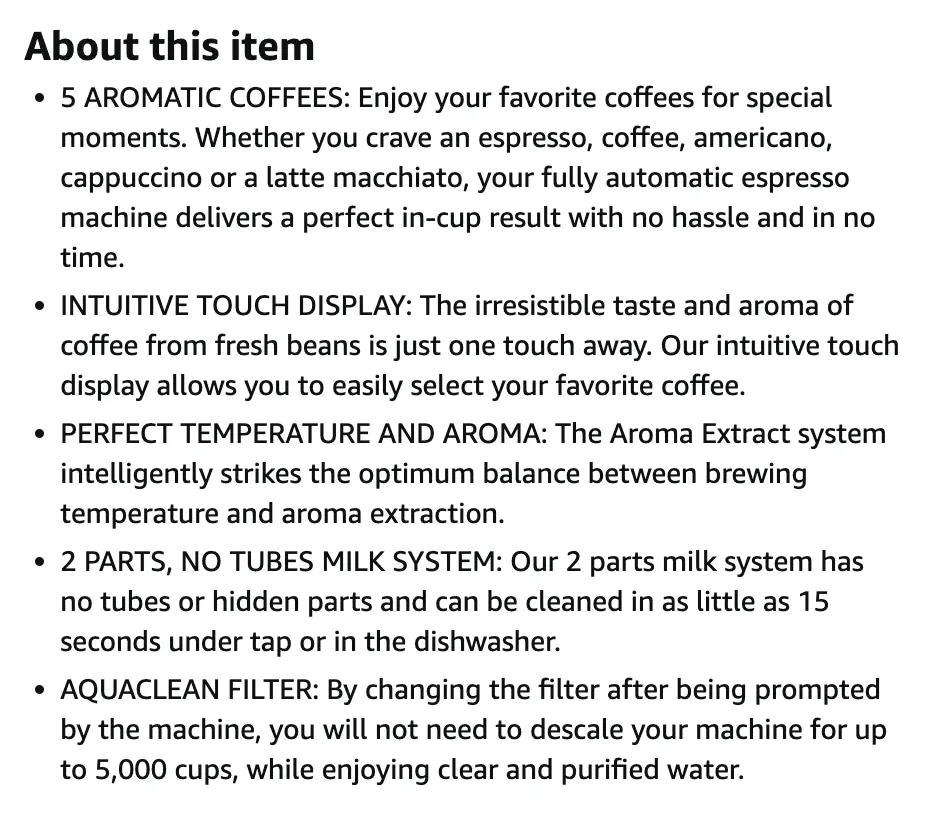 About Item overview