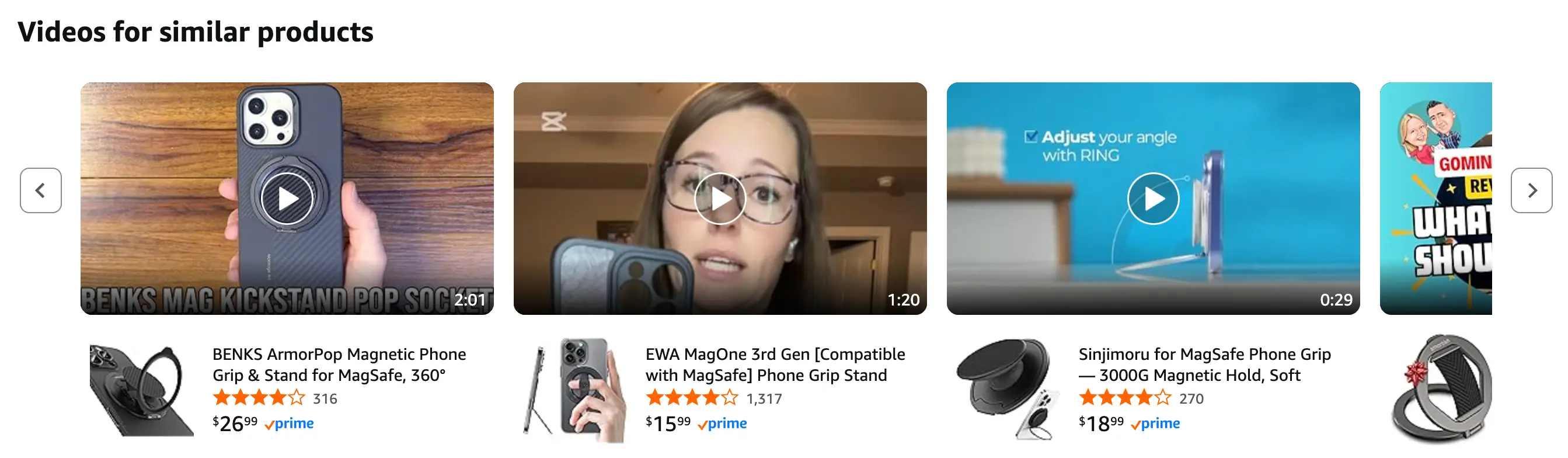 Similar Product Videos overview
