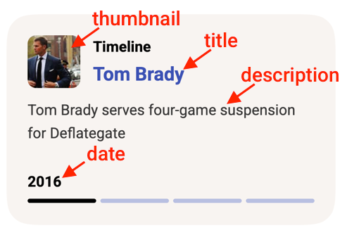 Copilot answer timeline for: Tom Brady