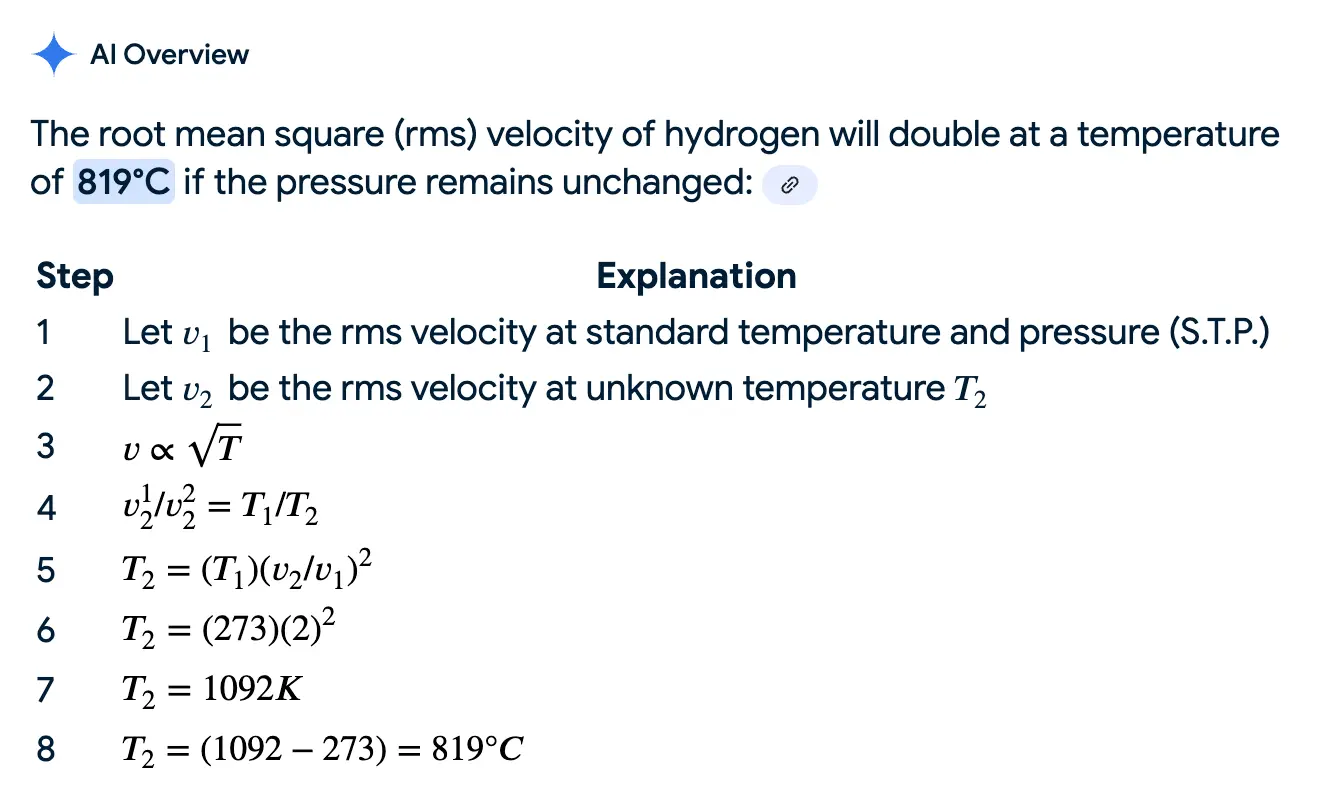 Example with LaTeX equations in the table