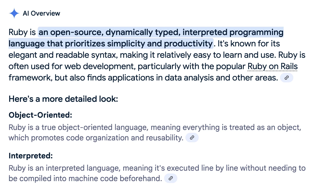 Example of paragraph with snippet_links