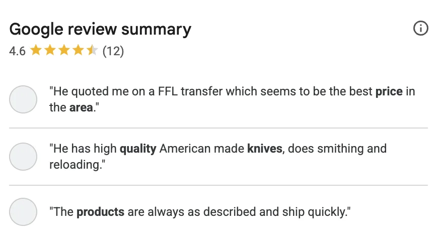 Results for: User Reviews (Aggregated)