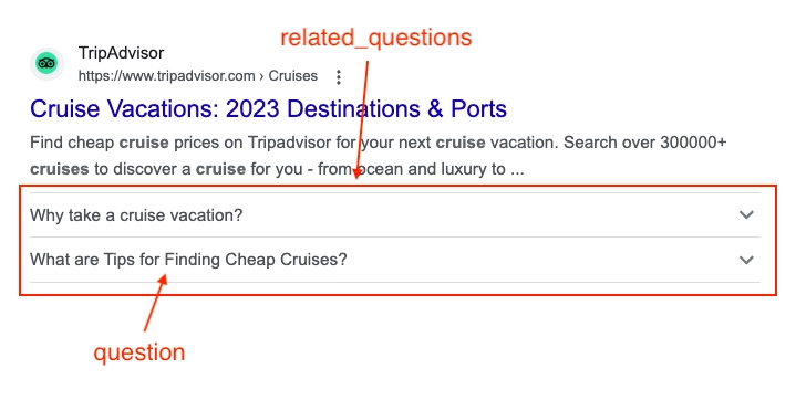 Results for: cruises with Related Questions
