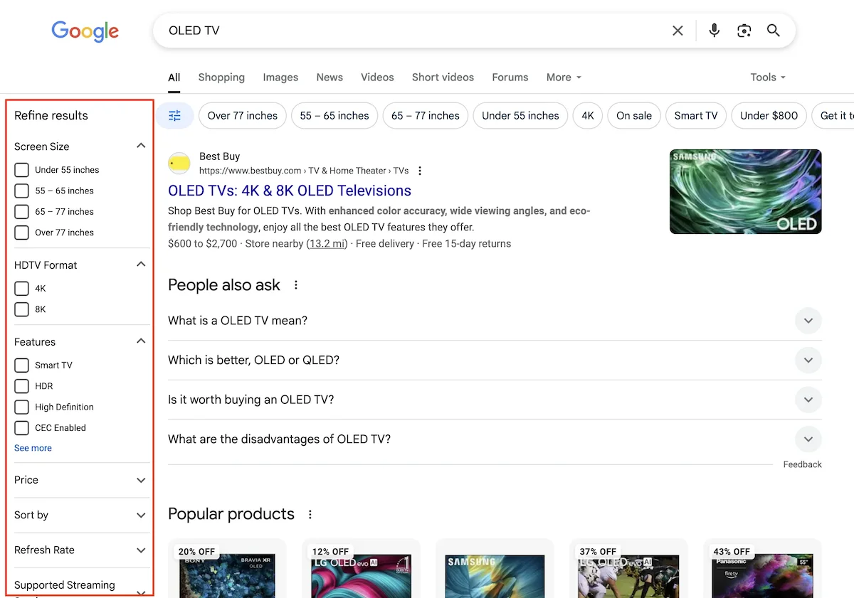 Results for: OLED TV
