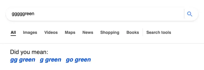 Results for multiple spelling suggestions