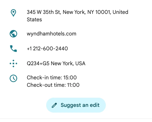 Results for: Tryp by Wyndham New York City Times Square
