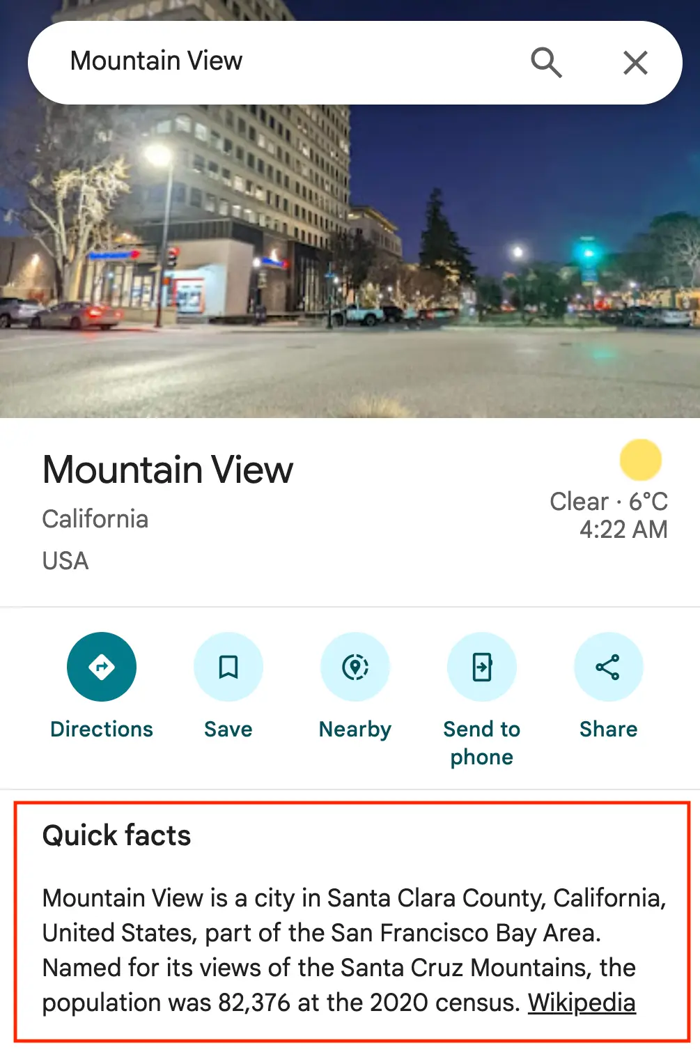 Example of detailed description
