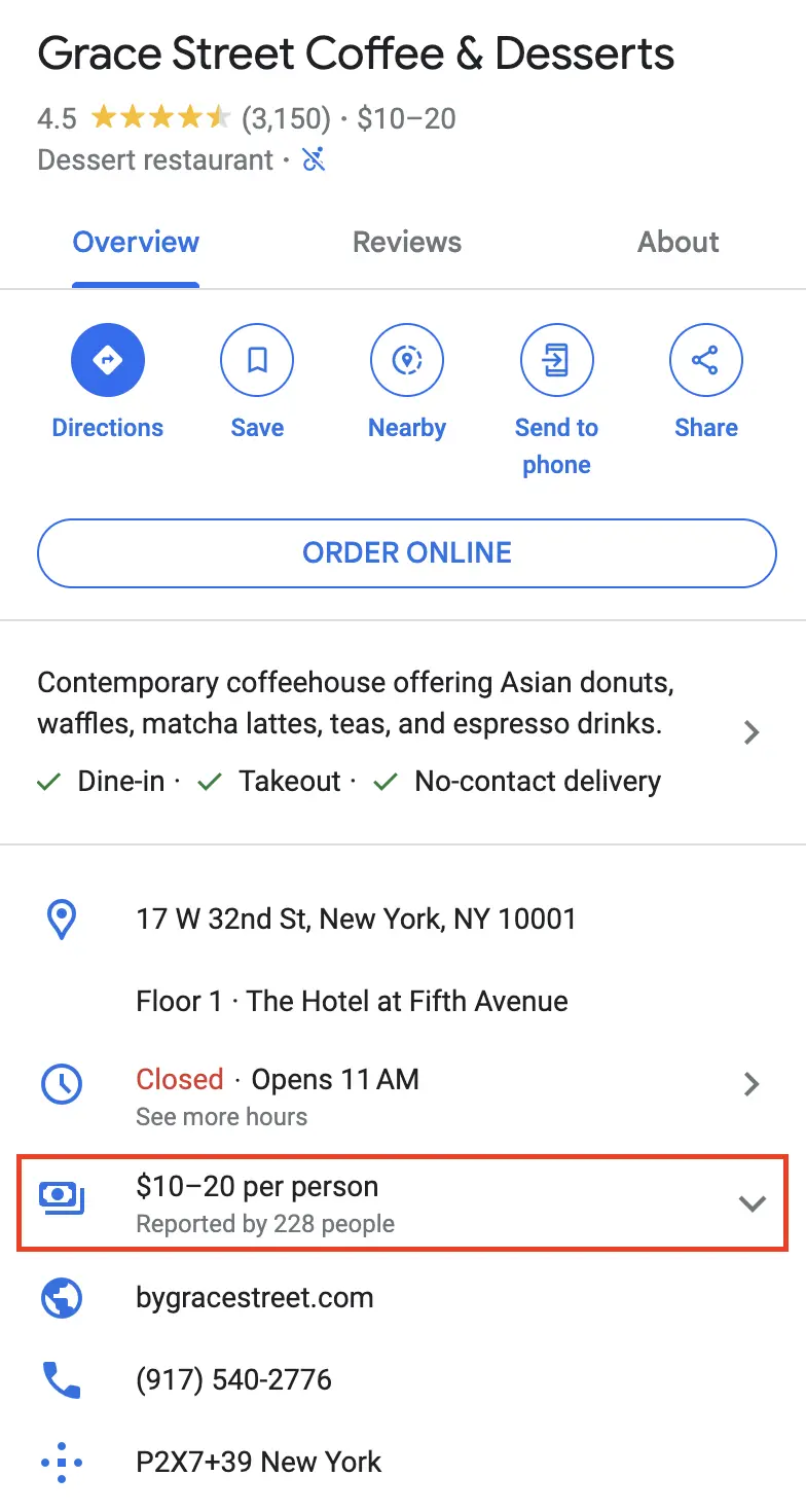 Example of price_details
