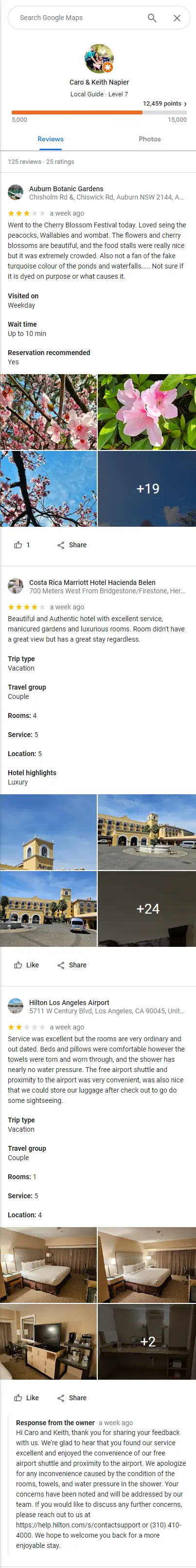 Typical results example