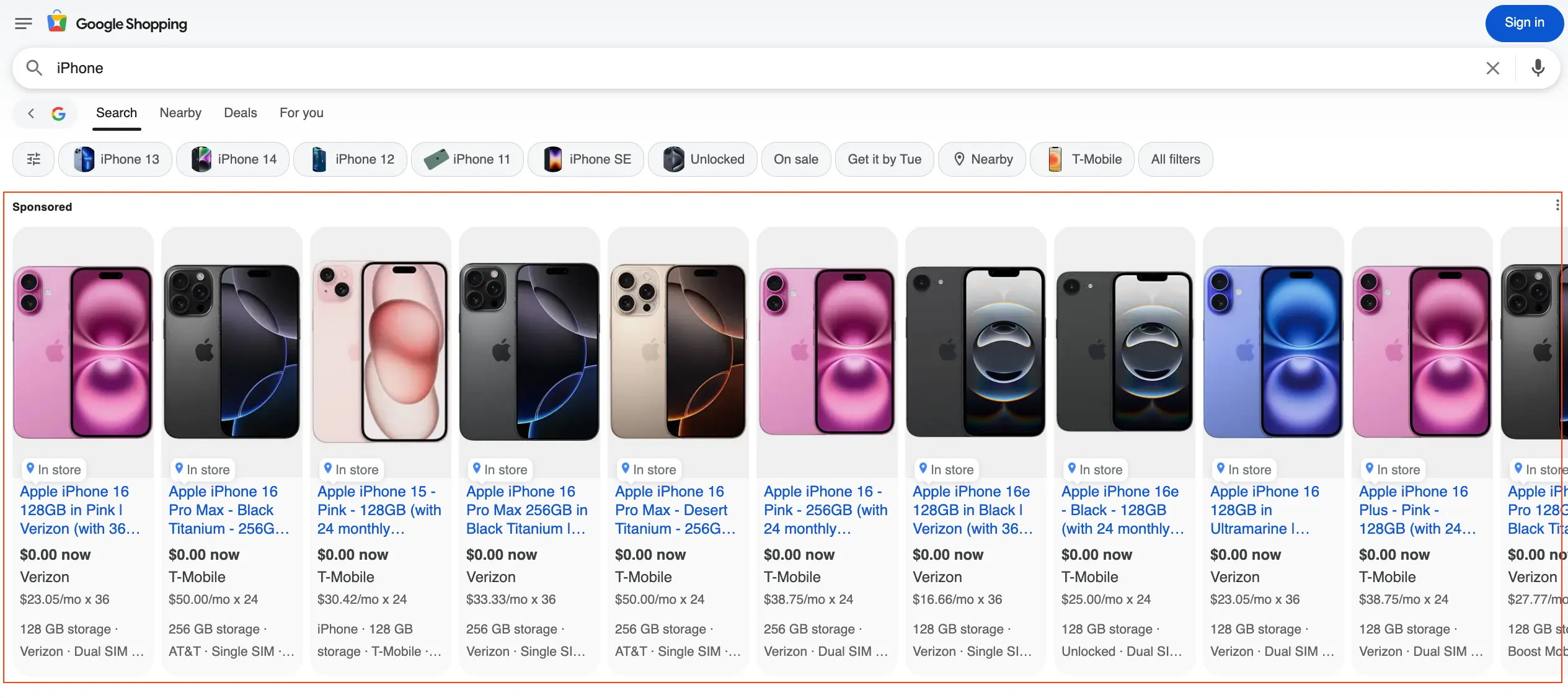 Results for: device: tablet, and q: iPhone